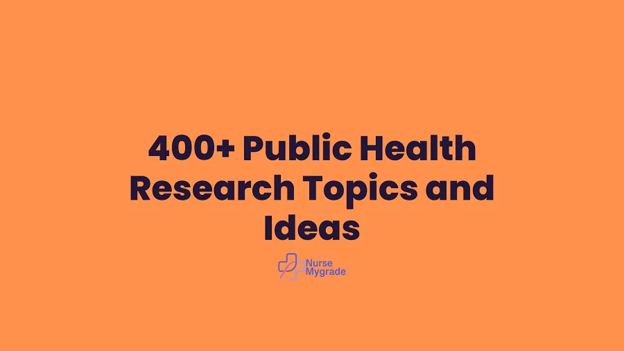 research topics within nursing